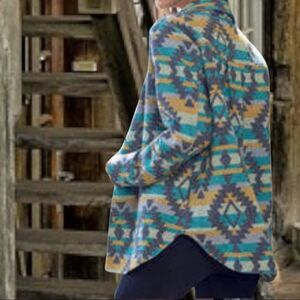 Turquoise Aztec Jacket 